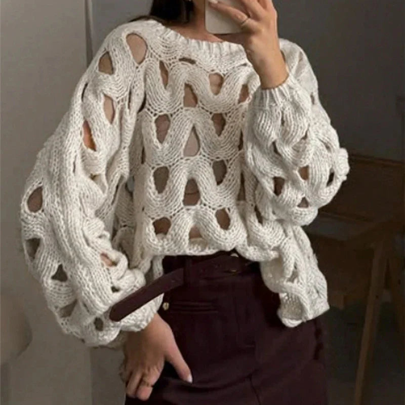 The Isla Wave Knit Sweater