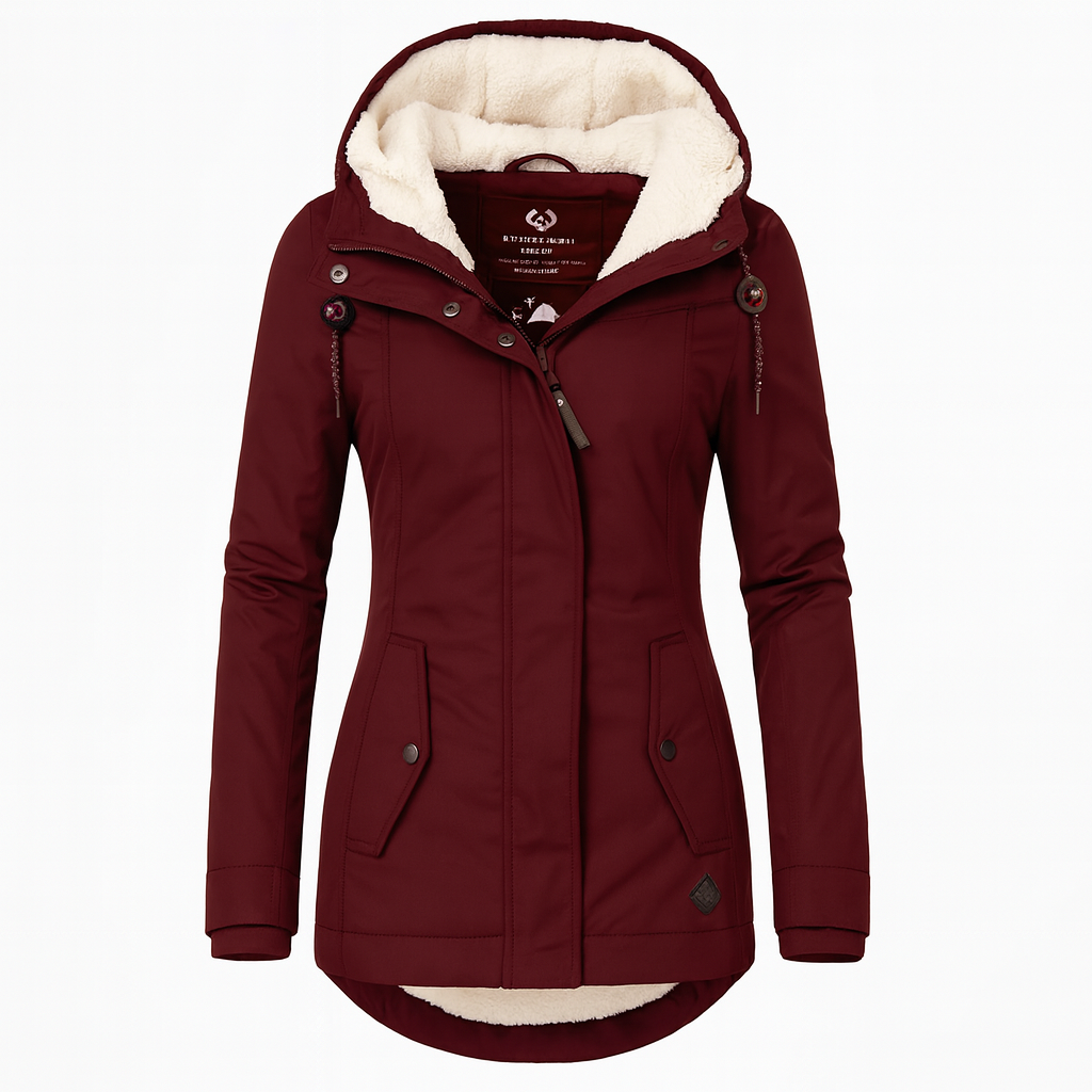 Soraya | Waterproof Long Jacket with Hood and Lining