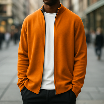 The Marino Cashmere Zip Cardigan