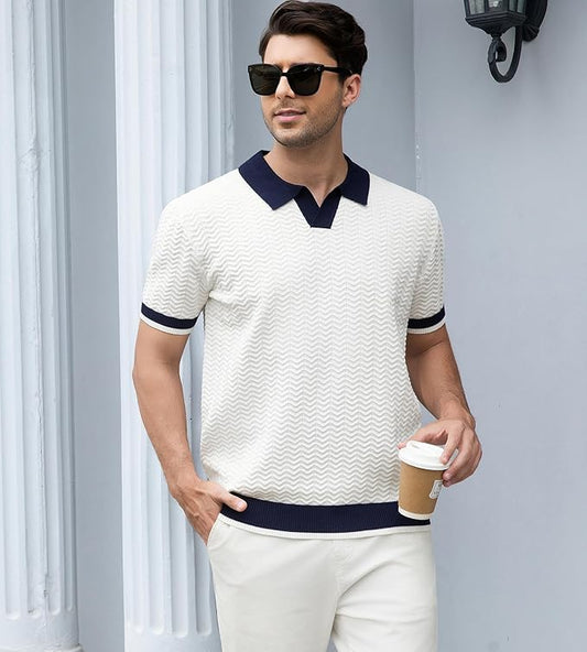 Textured Golf Polo Shirt