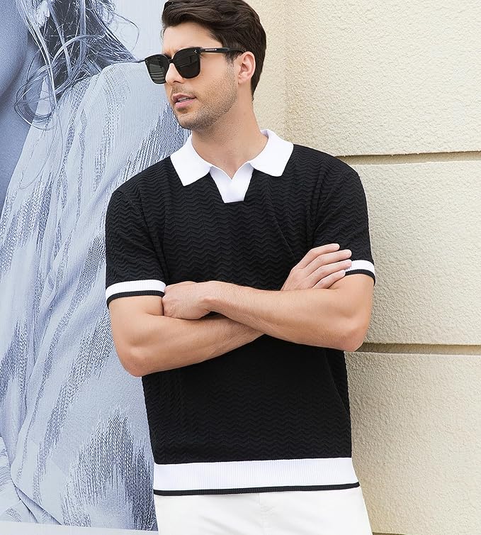 Textured Golf Polo Shirt