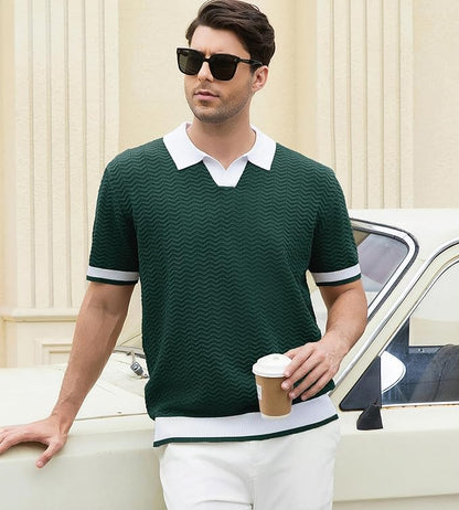 Textured Golf Polo Shirt