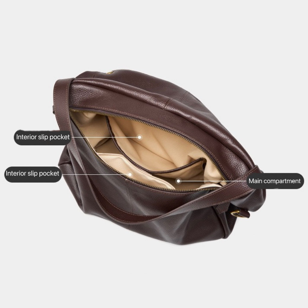 Urban Minimalist Leather Tote