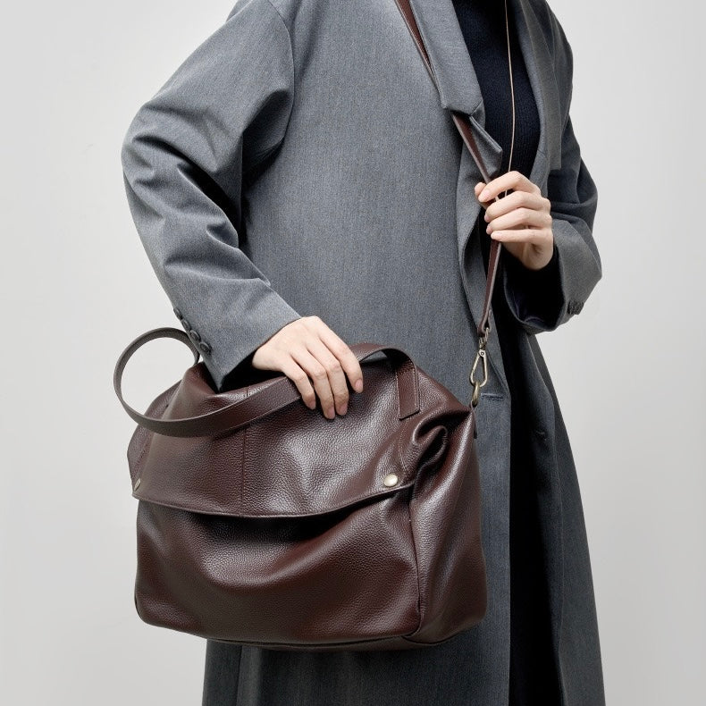 Urban Minimalist Leather Tote