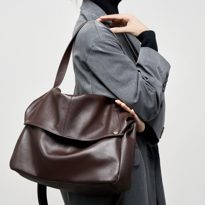 Urban Minimalist Leather Tote