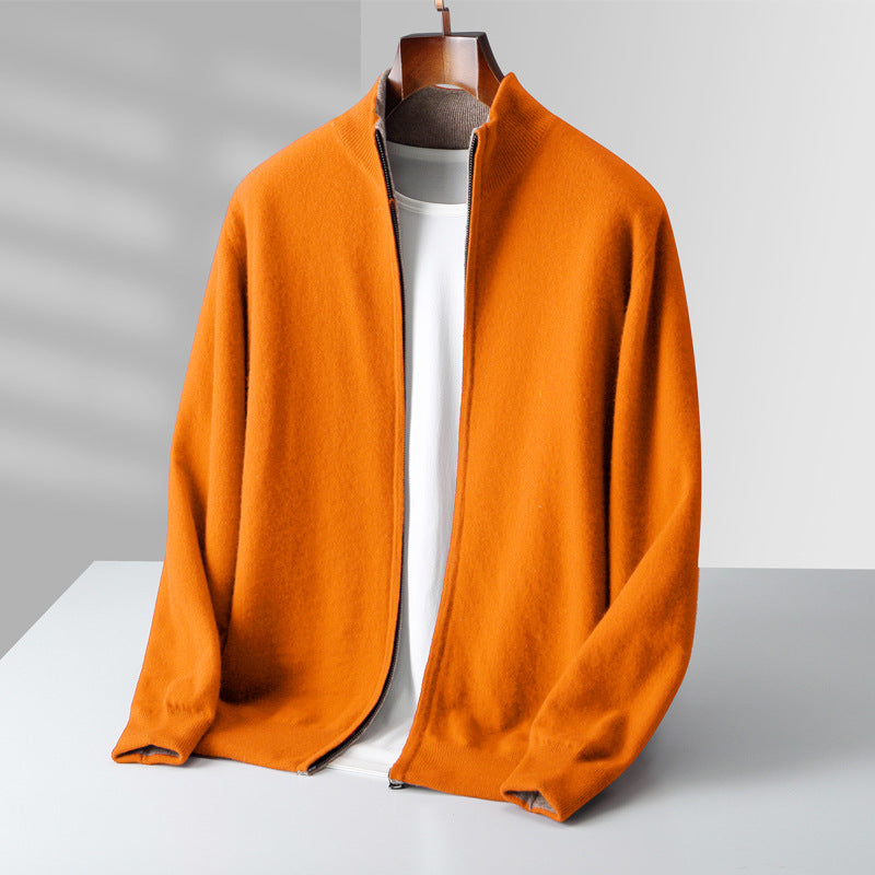 The Marino Cashmere Zip Cardigan