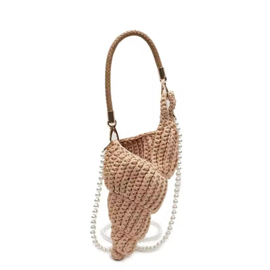 The Coralia Crochet Shell Bag