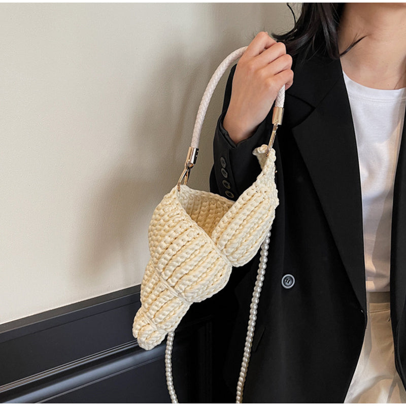 The Coralia Crochet Shell Bag