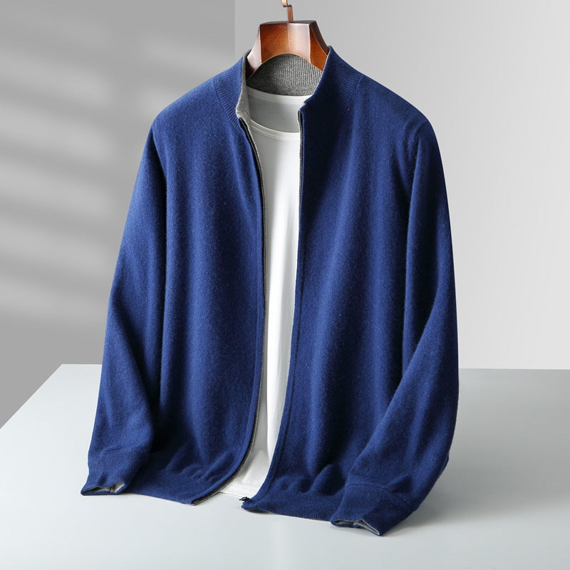 The Marino Cashmere Zip Cardigan