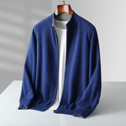The Marino Cashmere Zip Cardigan