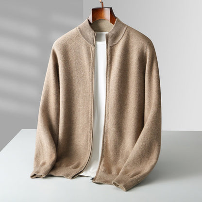 The Marino Cashmere Zip Cardigan