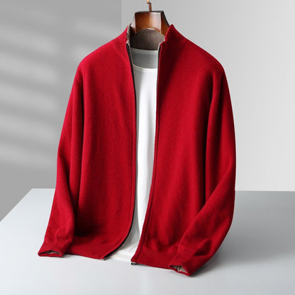 The Marino Cashmere Zip Cardigan
