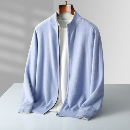 The Marino Cashmere Zip Cardigan