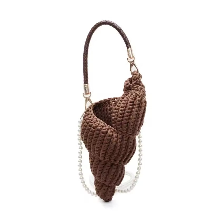 The Coralia Crochet Shell Bag