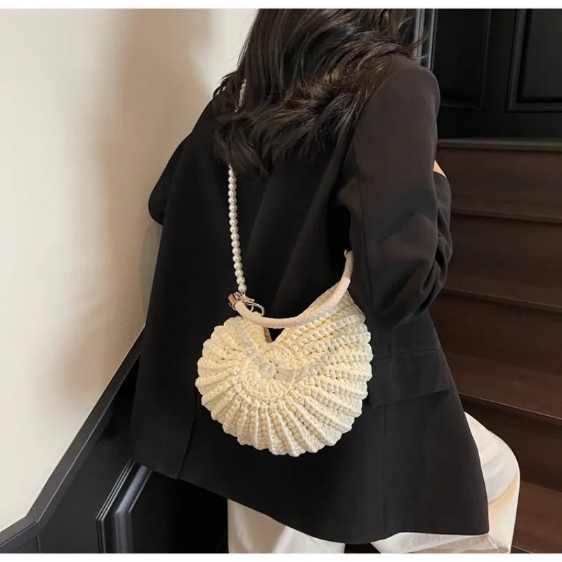 Conch Shell Crochet Bag