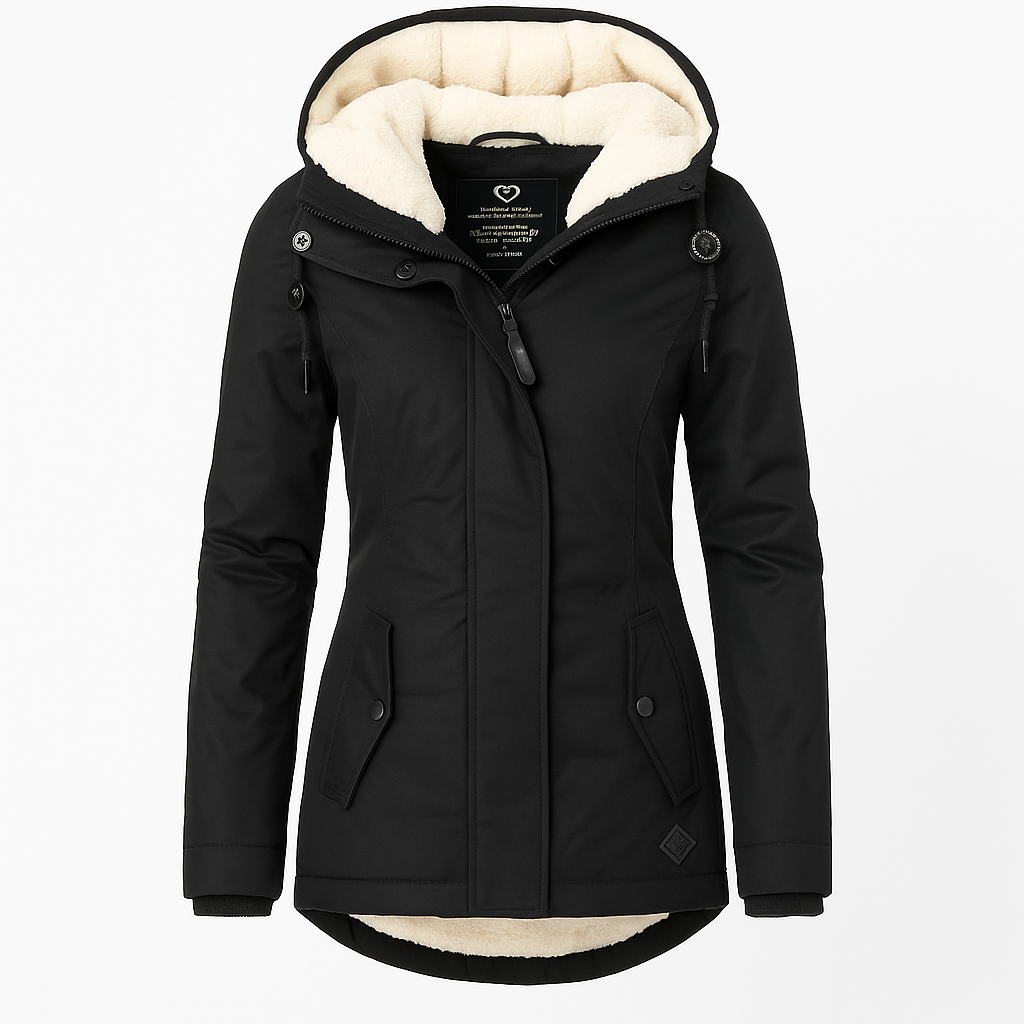 Soraya | Waterproof Long Jacket with Hood and Lining