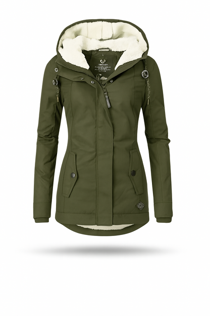 Soraya | Waterproof Long Jacket with Hood and Lining