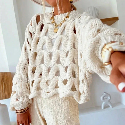 The Isla Wave Knit Sweater